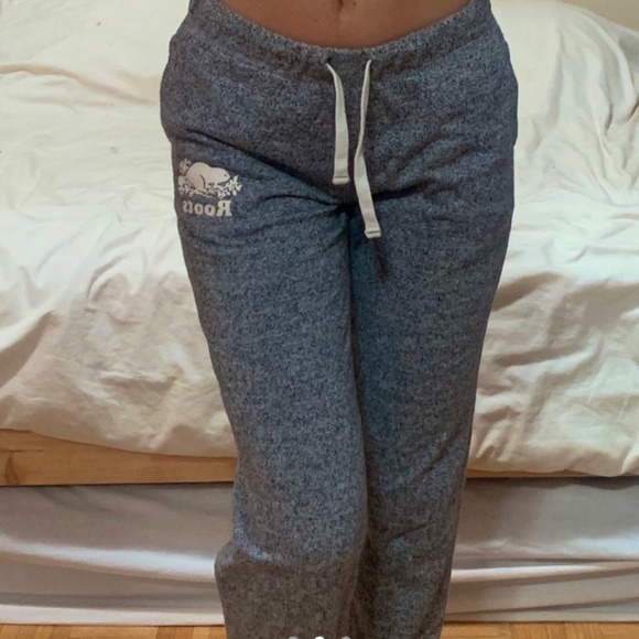 Roots Grey Sweatpants with Logo - Picture 2 of 3